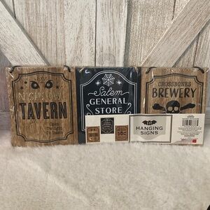 Target BP 2020 Halloween Set of Three  Hanging Signs